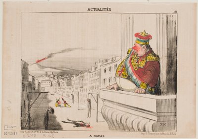 In Naples by Honoré Daumier