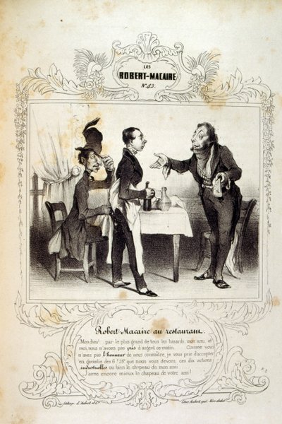 Ideas and legends Philipon under the title Les Cent and Robert Macaire by Honoré Daumier