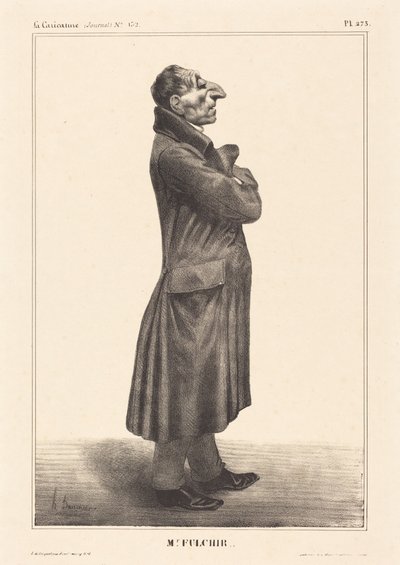 J. Claude Fulchiron by Honoré Daumier