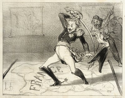 Emperor Nicholas Working in His Office by Honoré Daumier