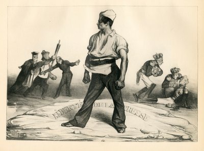 La Caricature (1830) Political, Satirical in B & W by Honoré Daumier