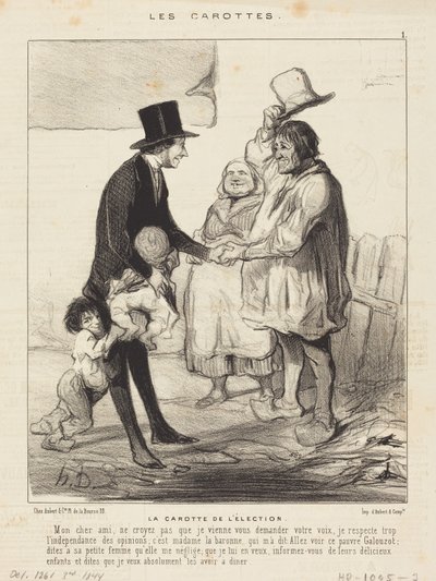 The Carrot of the Election by Honoré Daumier