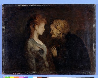 The Secret by Honoré Daumier