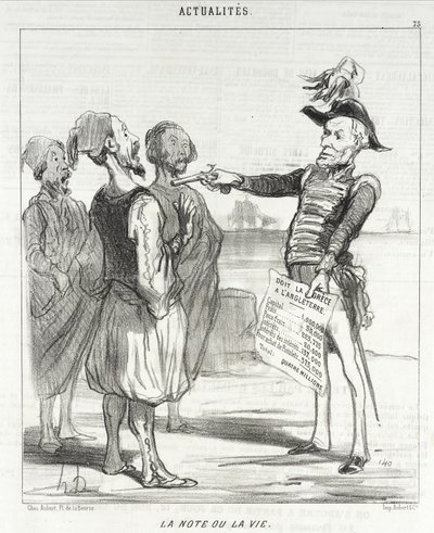 The Note or Life by Honoré Daumier