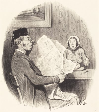 The Format Increasingly Monster by Honoré Daumier
