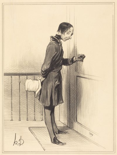 The Beggar at Home by Honoré Daumier