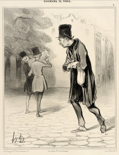 The Cigarette Butt Collector by Honoré Daumier
