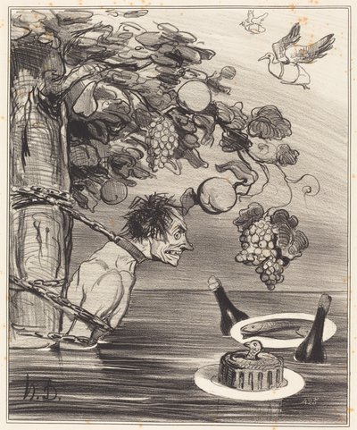 The Punishment of Tantalus by Honoré Daumier