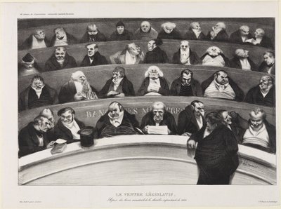 The Legislative Belly by Honoré Daumier