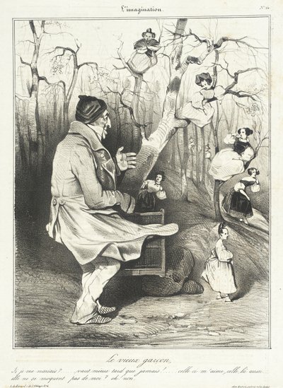 The Old Bachelor by Honoré Daumier