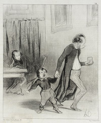 Les Bas-Bleus (series of prints) by Honoré Daumier