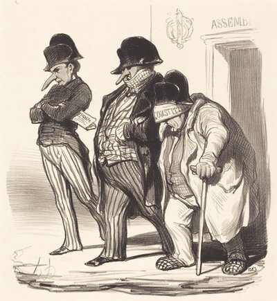 The Napoleonic Journals Leaving the National Assembly by Honoré Daumier