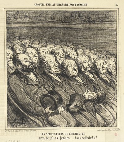 The Orchestra Spectators by Honoré Daumier