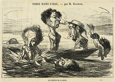The Tritons of the Seine by Honoré Daumier