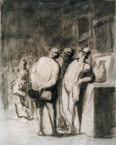The Three Connoisseurs by Honoré Daumier