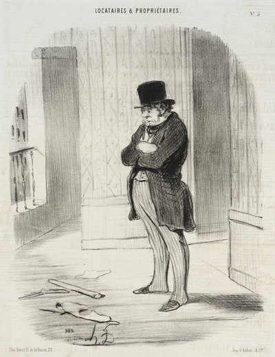 Locataries and Proprietaries (series of prints) by Honoré Daumier
