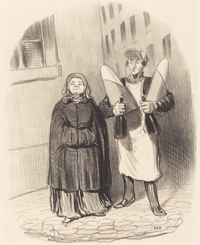 Madame Chapotard Preparing to Make Her Jams by Honoré Daumier