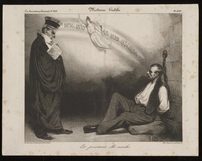 Modern Galileo, And yet it moves (from La Caricature) by Honoré Daumier