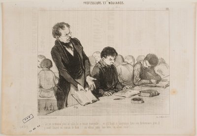 Now I understand why this chap was so quiet all the time… by Honoré Daumier
