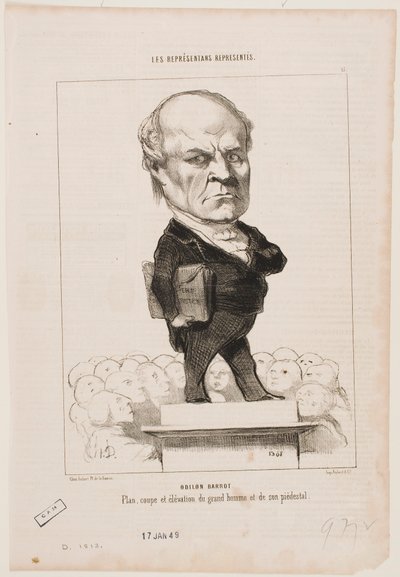 Odilon Barrot by Honoré Daumier