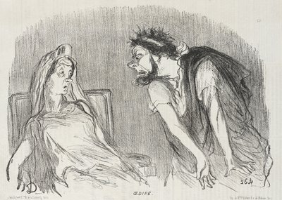 Oedipus by Honoré Daumier