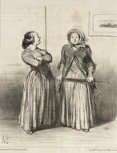 It is Said that Pretty Women are...Requested... by Honoré Daumier