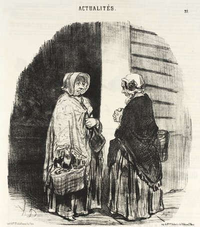 Yes, Madame Chaboulard...twenty-four grocers... by Honoré Daumier