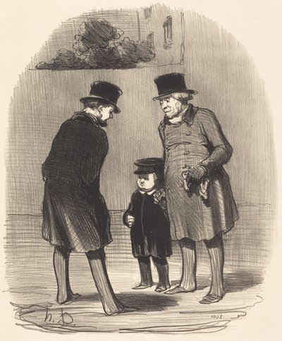 Yes, Mr. Chapuzot... by Honoré Daumier