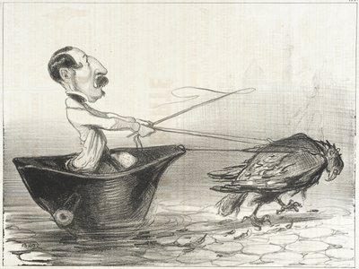 Napoleonic Steamship by Honoré Daumier