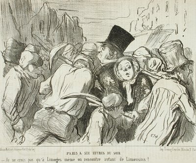 Paris at Six in the Evening by Honoré Daumier