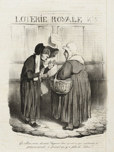What will become of us, Lord God? What keeps the poor world going... by Honoré Daumier