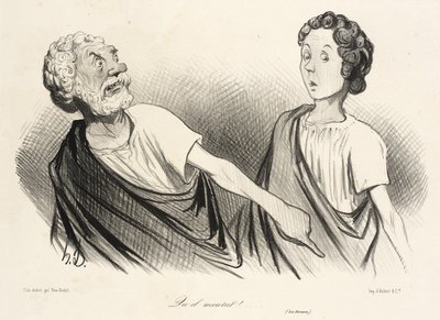 ...That He Died!... (The Horatii) by Honoré Daumier