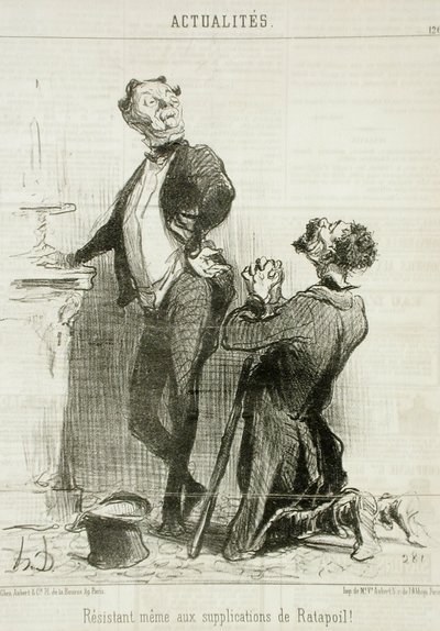 Resistant...to the Pleas of Ratapoil by Honoré Daumier