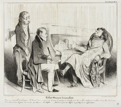 Robert Macaire Journalist by Honoré Daumier