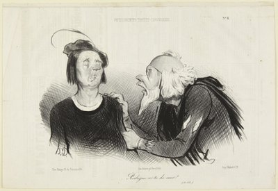 Rodrigue, Do You Have Courage?, number 8 from the series Tragico-Classical Physiognomies from Le Charivari by Honoré Daumier