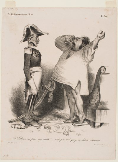 Sire! Lisbon has been captured by Honoré Daumier
