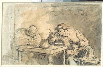 Soup by Honoré Daumier