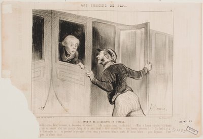 The Danger of a Drowsing Trip by Honoré Daumier