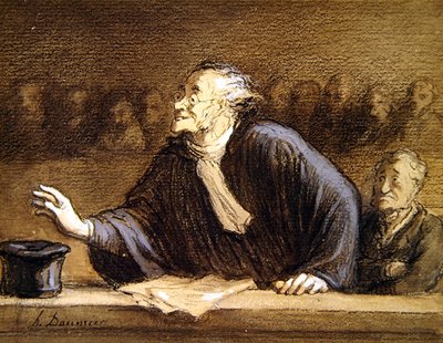 The Lawyer by Honoré Daumier