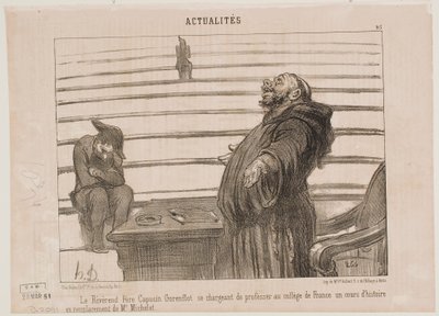 The Reverend Father of the Capuchin Order by Honoré Daumier