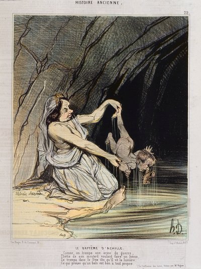 The baptism of Achilles - in 