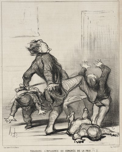 Always the Influence of the Peace Congress by Honoré Daumier