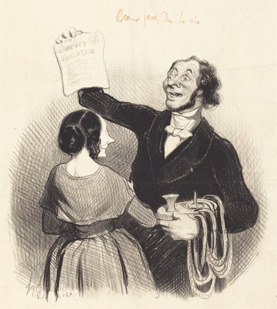A Great Man Again by Honoré Daumier