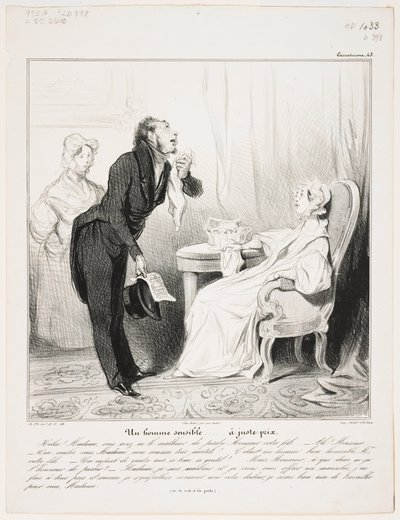 Un Homme Sensible (Caricaturana 43) by Honoré Daumier
