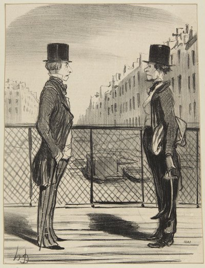 “A Man in His Little Shoes” by Honoré Daumier