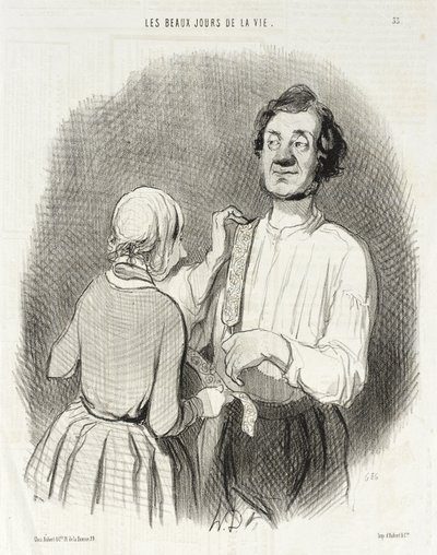 A Day of Celebration and Suspenders by Honoré Daumier