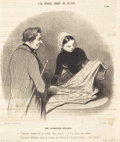 A Delicate Attention by Honoré Daumier