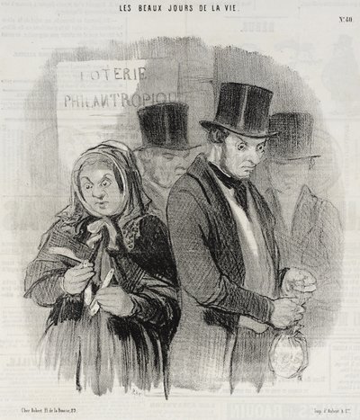 A Philanthropic Lottery by Honoré Daumier