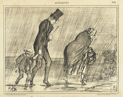 A Country Outing During the Lovely Month of May by Honoré Daumier
