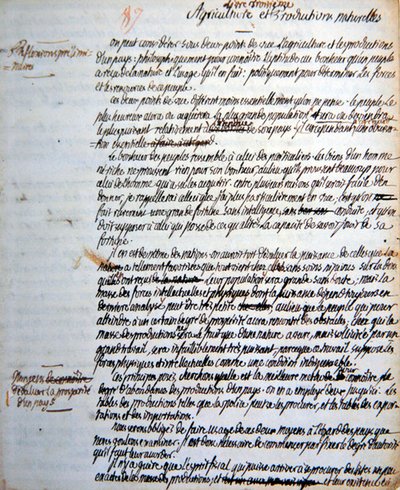 Page from Mirabeau